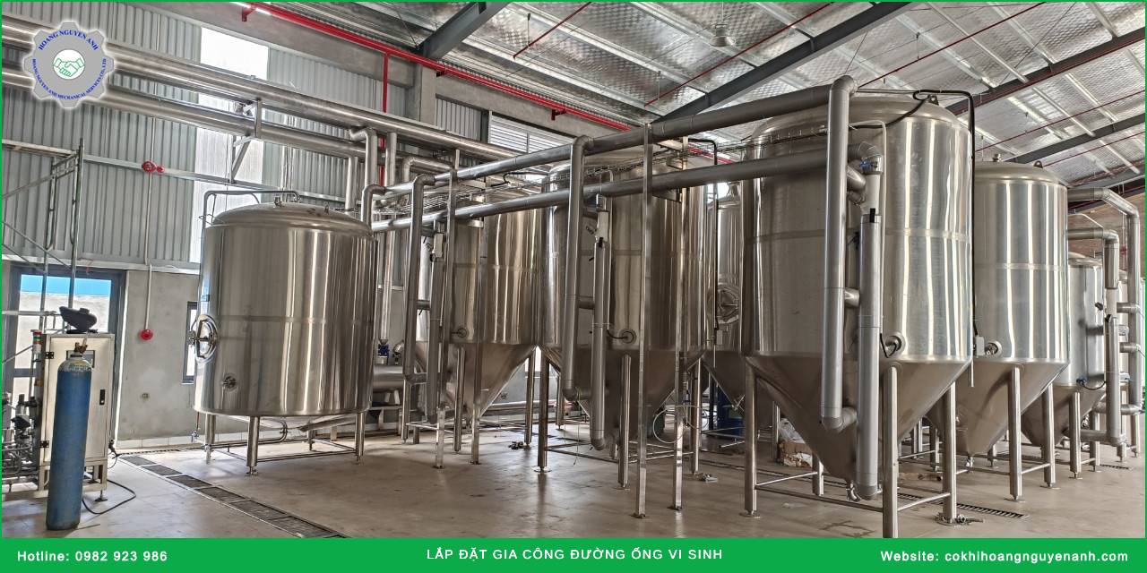 Quy trình lắp đặt gia công đường ống vi sinh tại Hoàng Nguyên Anh