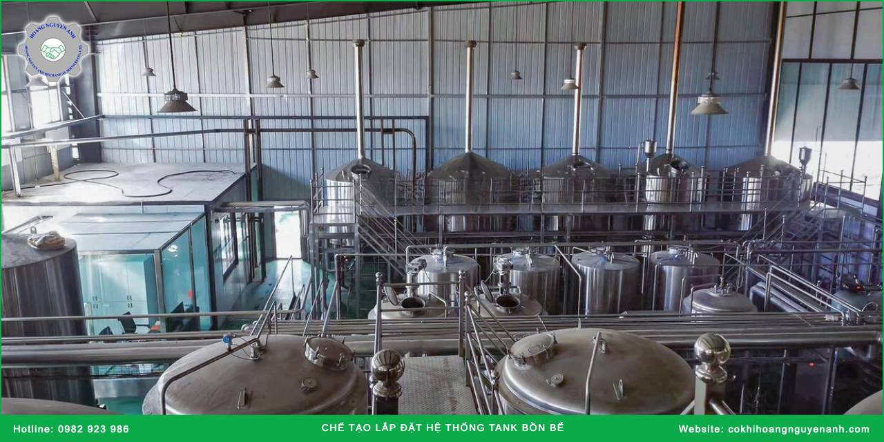 Quy trình chế tạo lắp đặt hệ thống tank bồn bể tại Hoàng Nguyên Anh